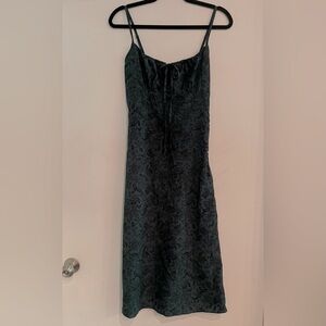 Paisley front tie summer dress M